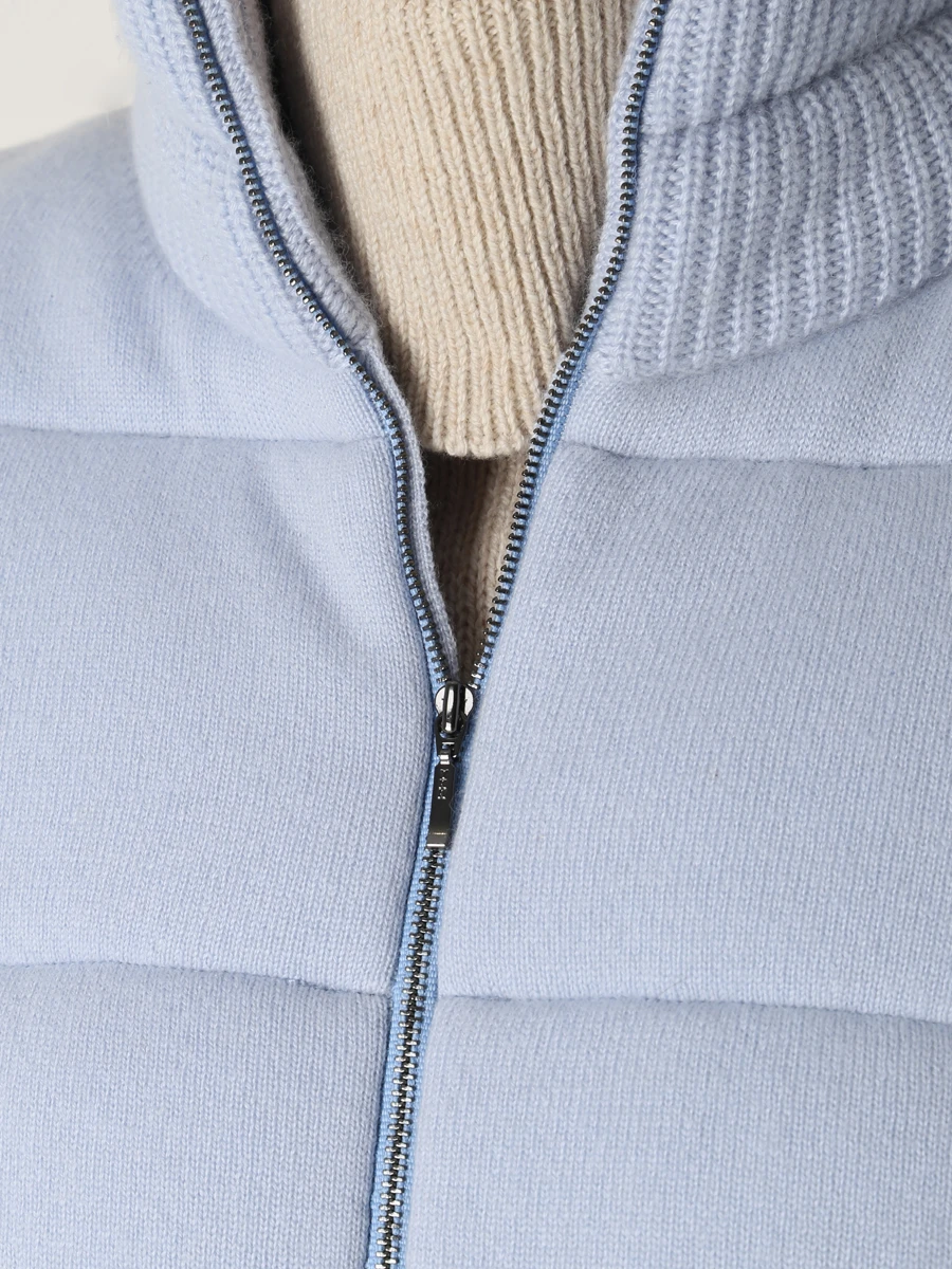 Жилет кашемировый MIR CASHMERE cwd19-002 Светло- Голубой  Фото 5