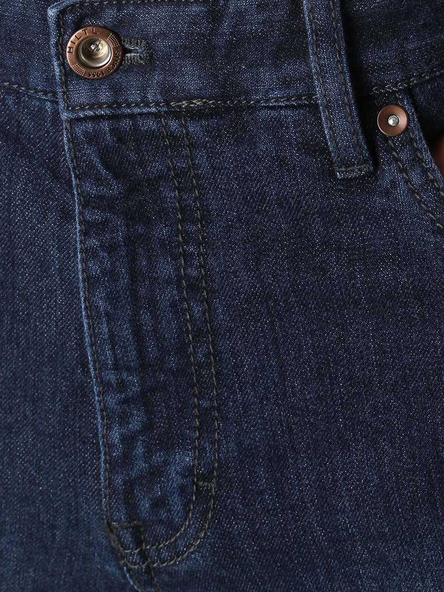 Джинсы Regular Fit хлопковые HILTL 74878 42/PARKER Синий Деним  Фото 5