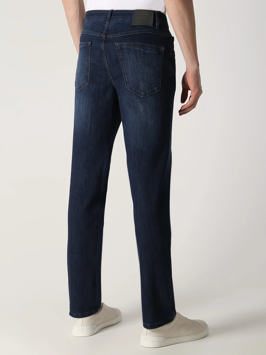 Джинсы Regular Fit хлопковые HILTL 74878 42/PARKER Синий Деним  Фото 3