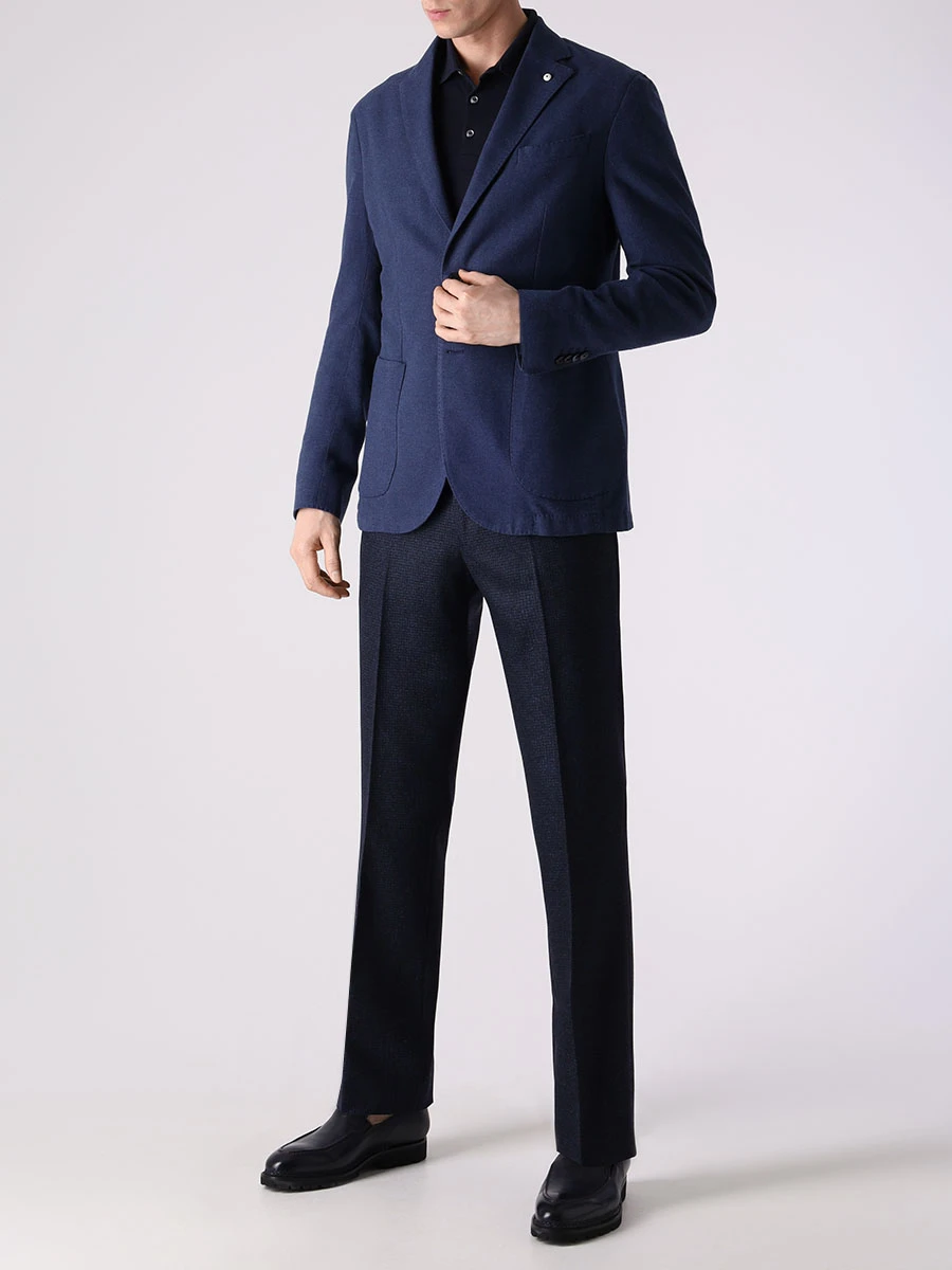 Поло шерстяное GRAN  SASSO 43103/13790/598 Темно- Синий  Фото 2