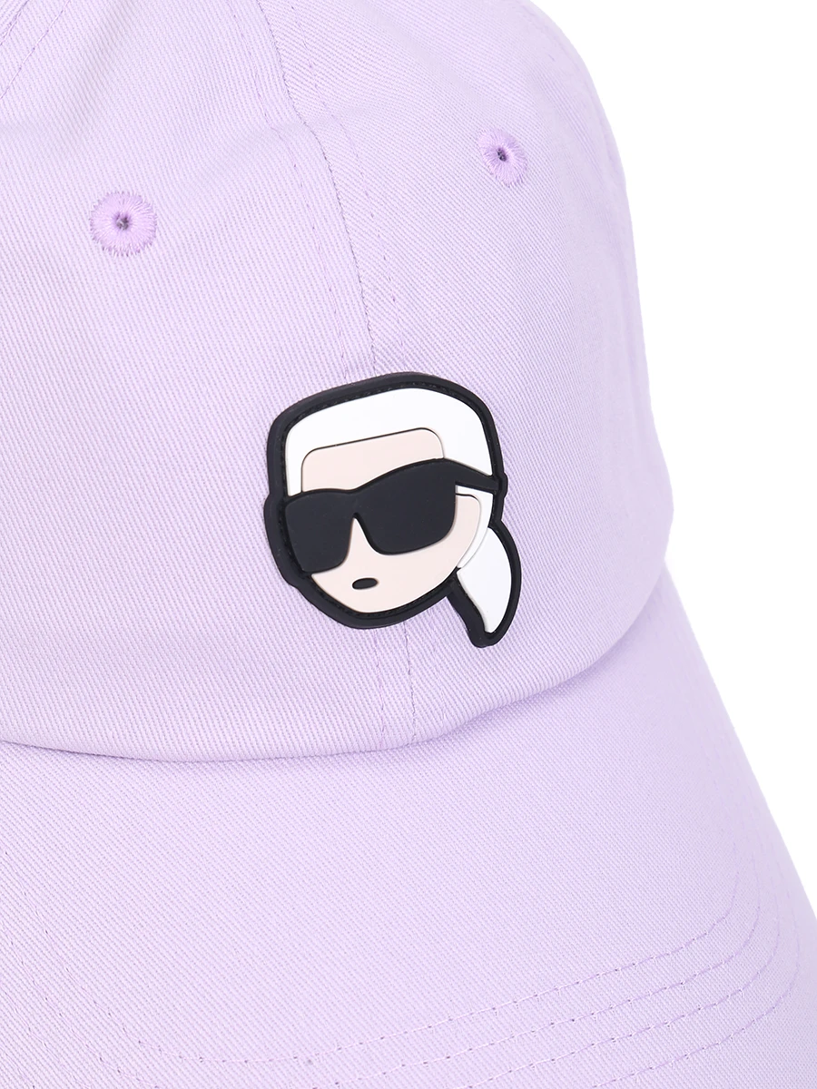 Бейсболка хлопковая K/Ikonik 2.0 KARL LAGERFELD 230W3401 356 Сиреневый  Фото 3