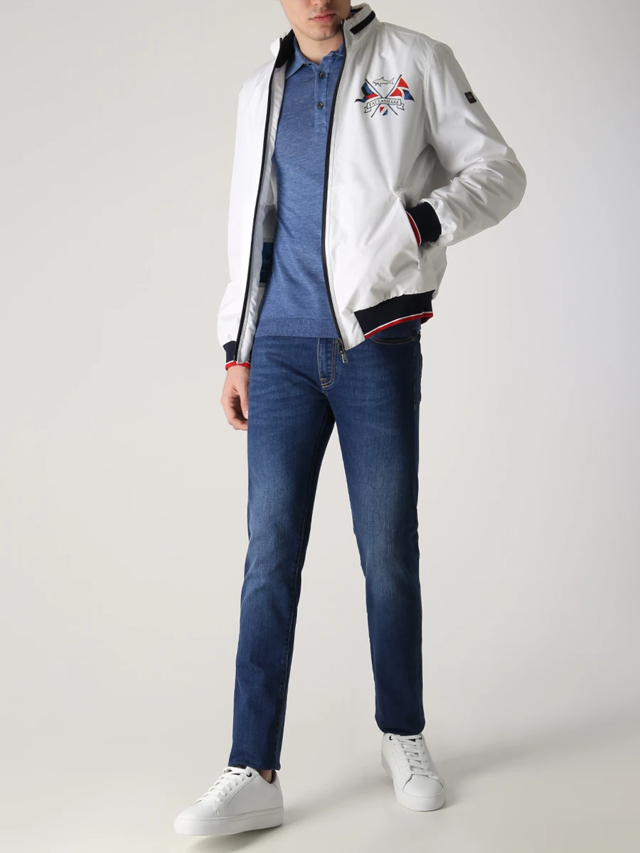 

Поло хлопковое, Синий, 23411624/281