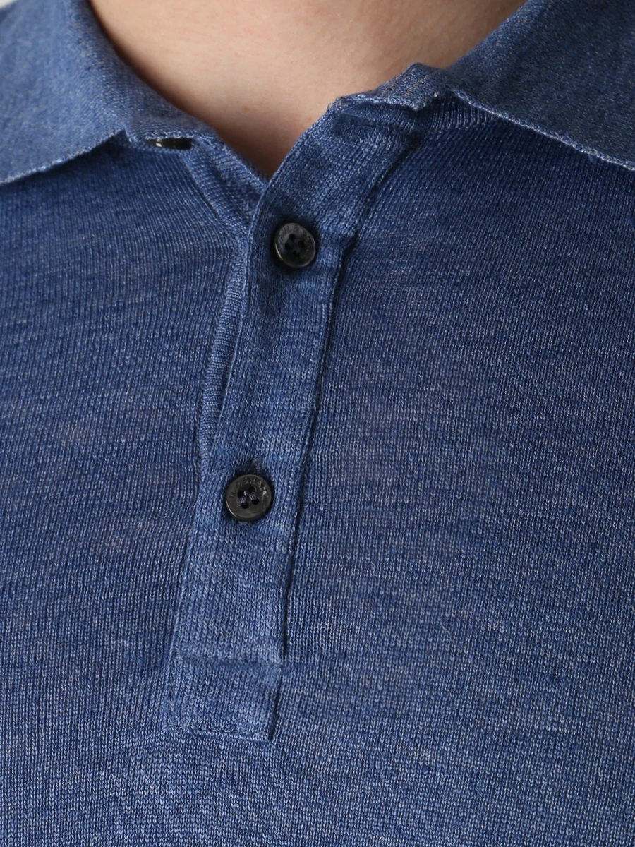 Поло хлопковое PAUL & SHARK 23411624/281 Синий  Фото 5