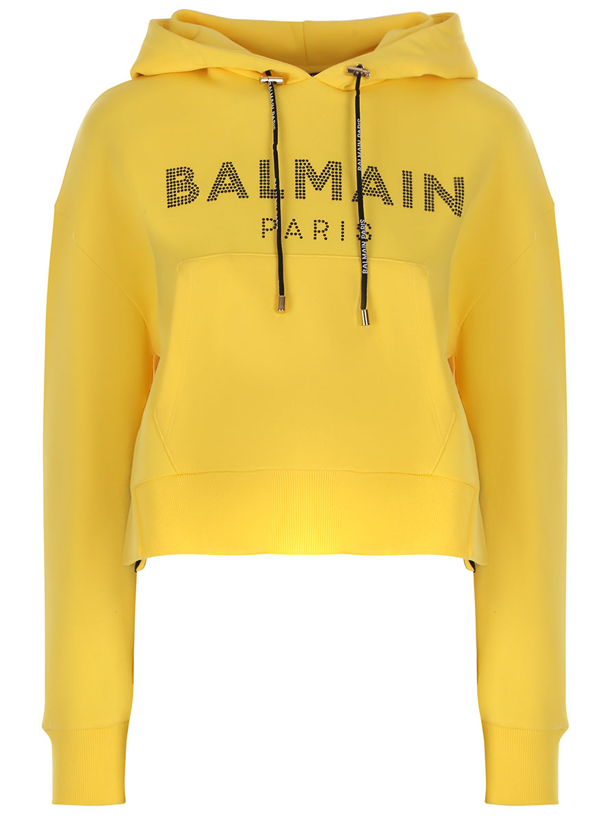 Худи хлопковое BALMAIN