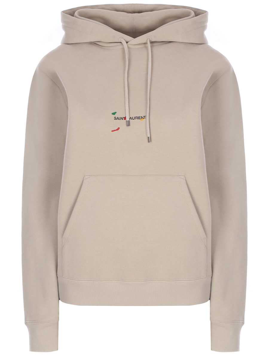 Худи хлопковое SAINT LAURENT