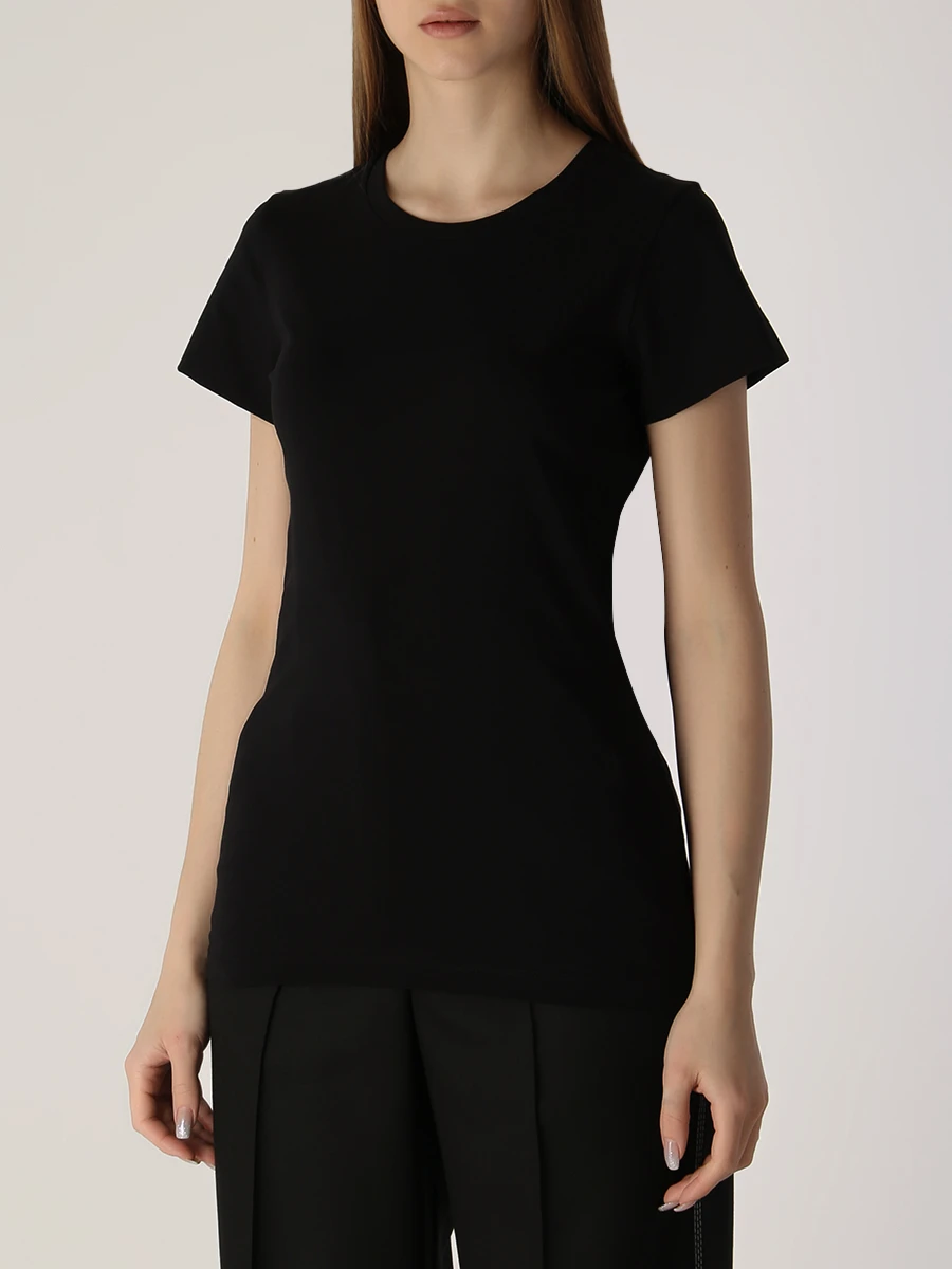 Футболка хлопковая DOROTHEE SCHUMACHER 02830 4 999 Черный  Фото 4