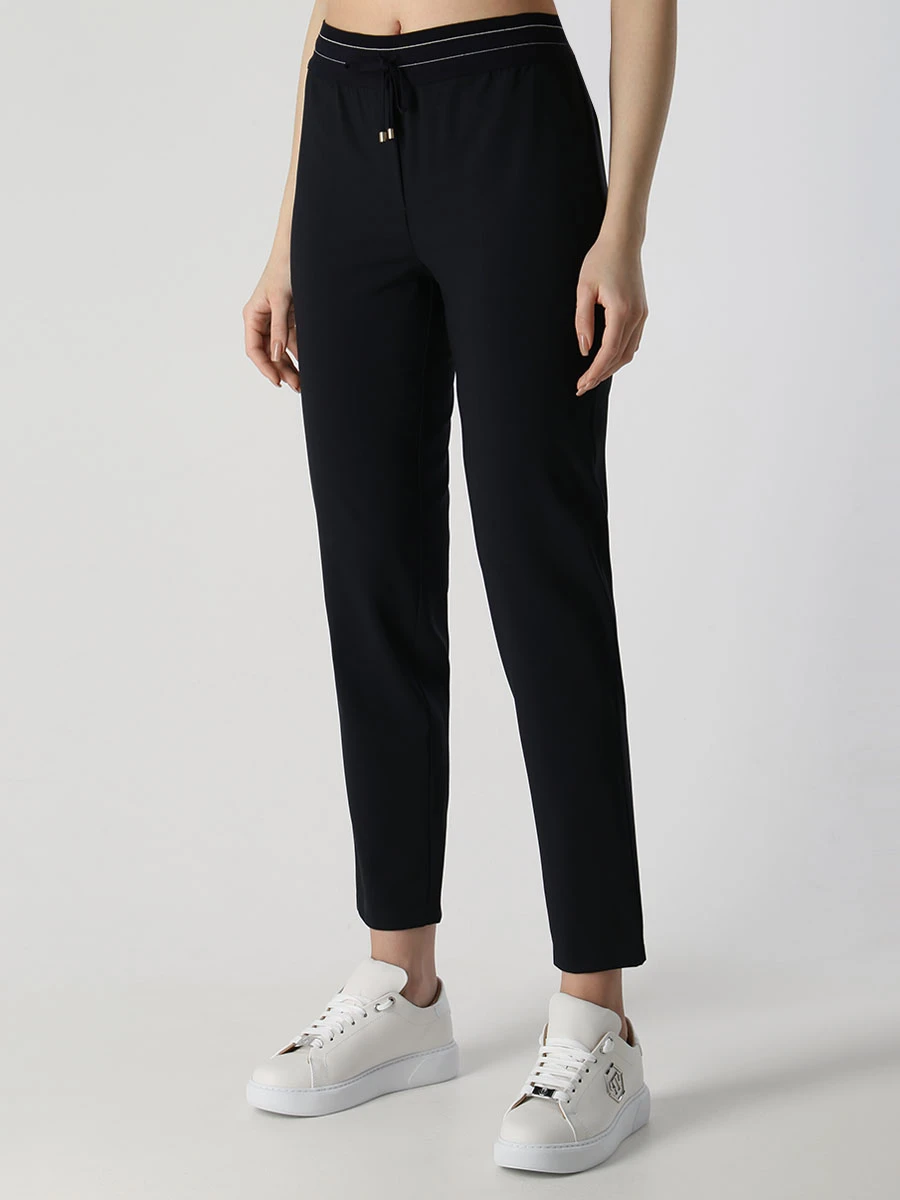 Брюки шерстяные LORENA ANTONIAZZI P2303PA80A/3180 598 Т- Синий  Фото 4