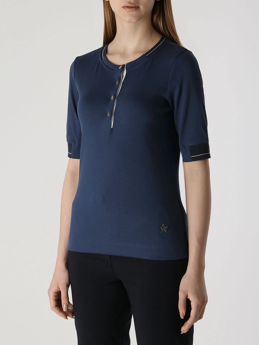 

Футболка хлопковая, Синий, P2384TS29A/1970 578