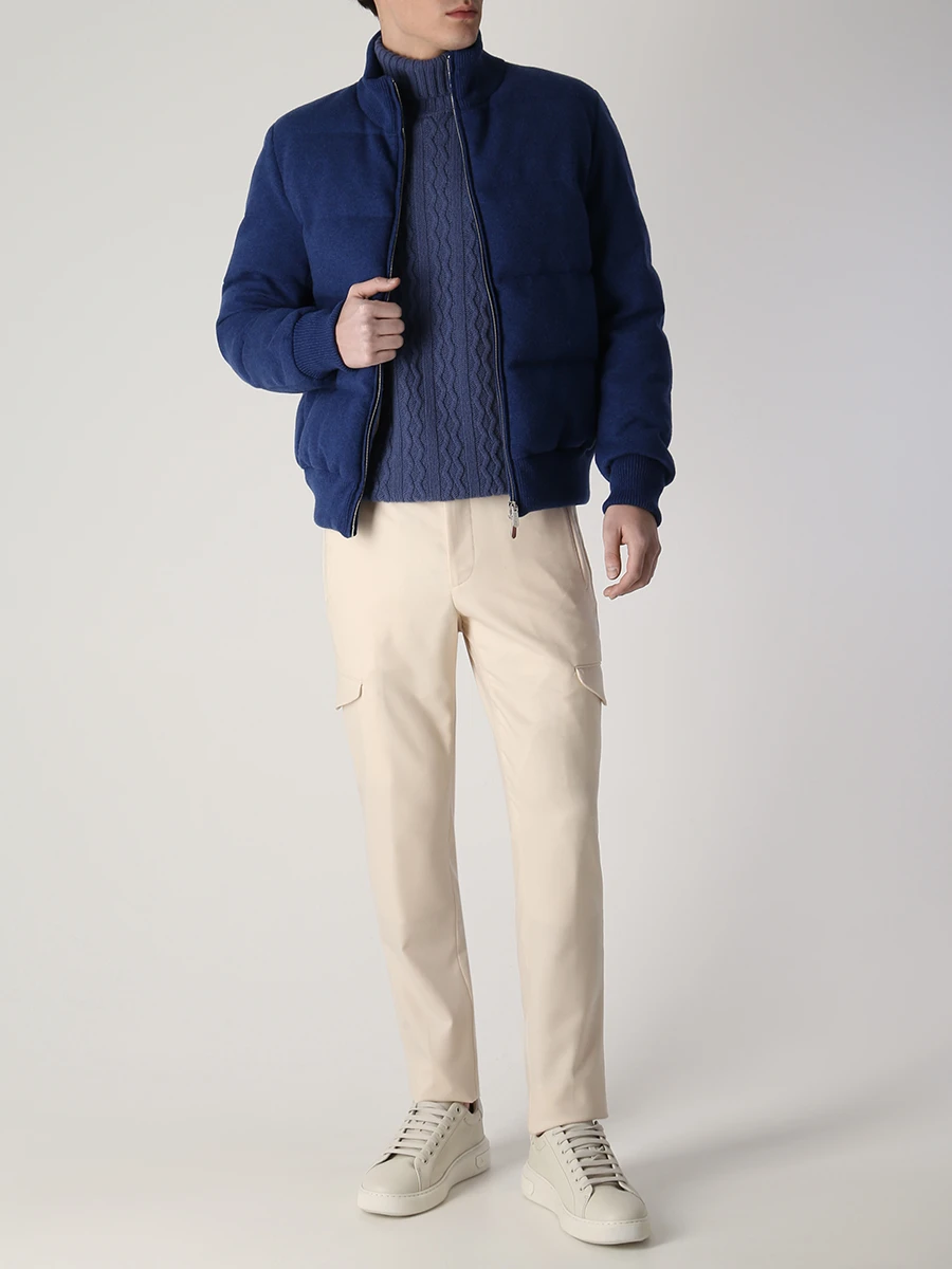 Свитер кашемировый COLOMBO MA04164/RET/2-28MA/40187 Голубой  Фото 2