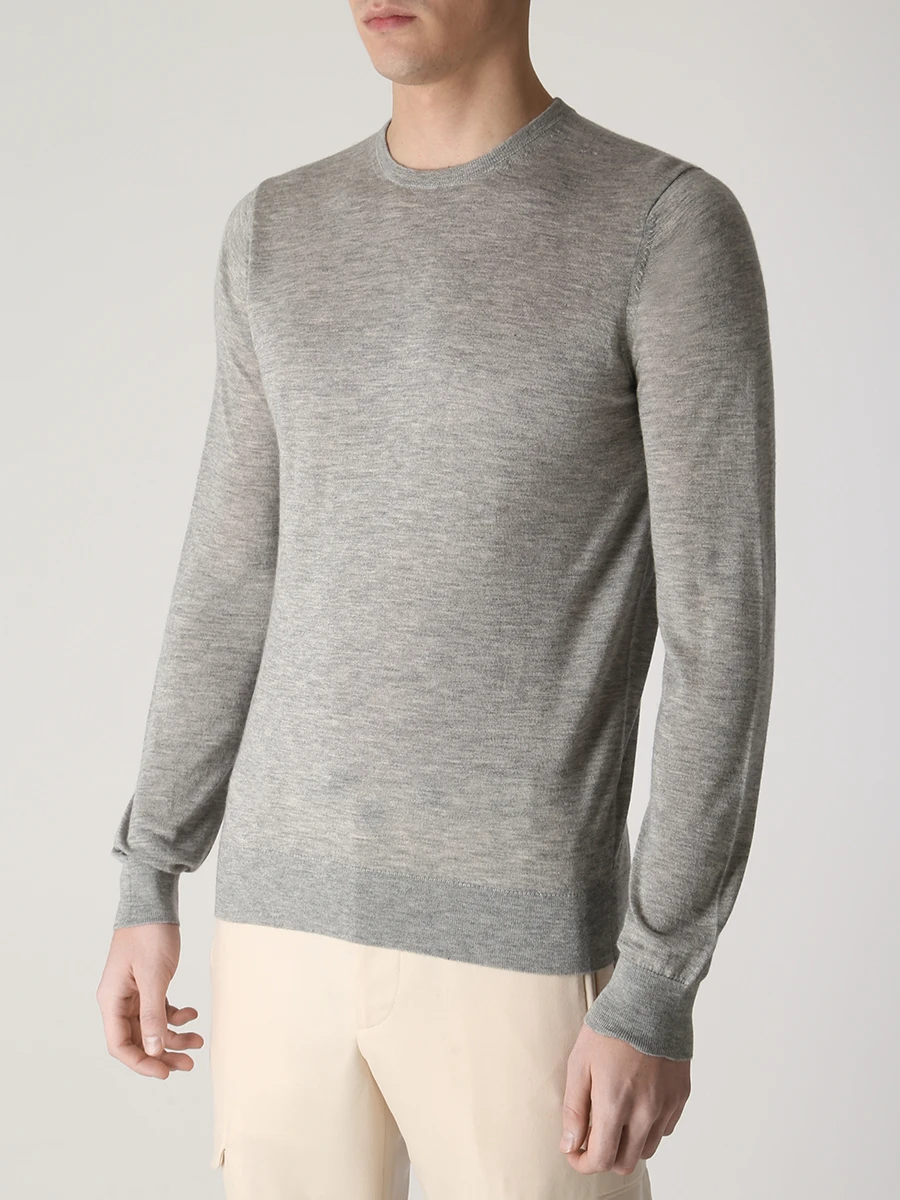 Джемпер из кашемира и шелка COLOMBO MA00057/-/A00669/11187 Серый  Фото 4