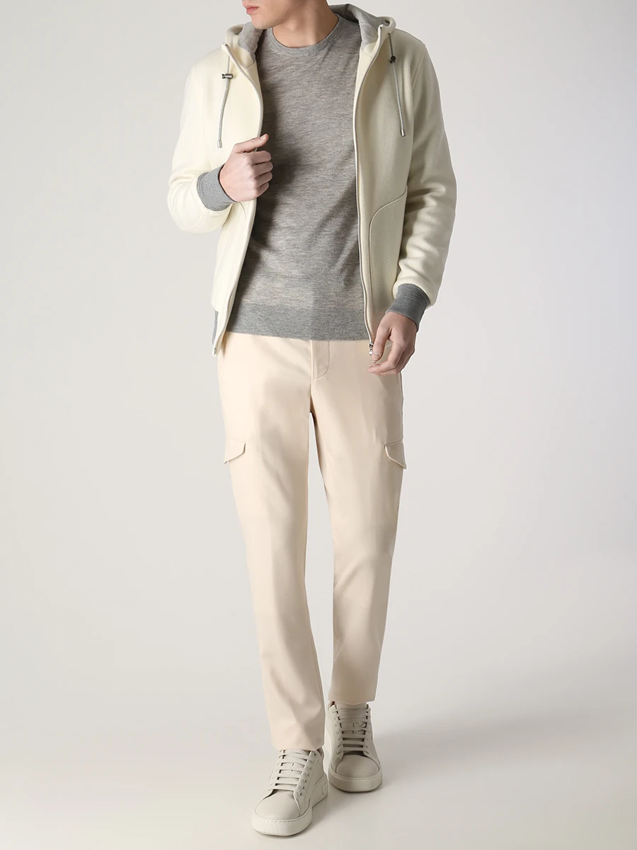 Джемпер из кашемира и шелка COLOMBO MA00057/-/A00669/11187 Серый  Фото 2