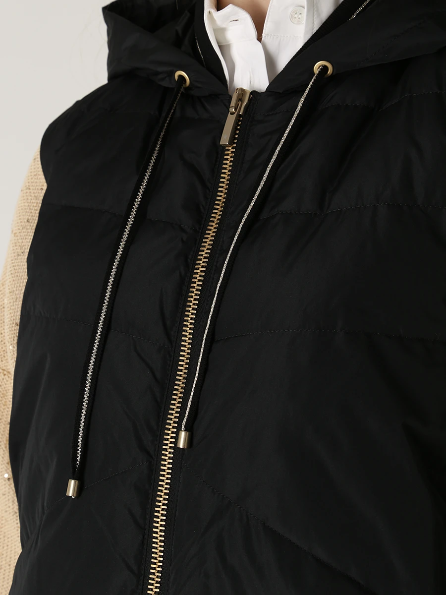 Жилет стеганый LORENA ANTONIAZZI P2300PI12A/3266/999 Черный  Фото 5