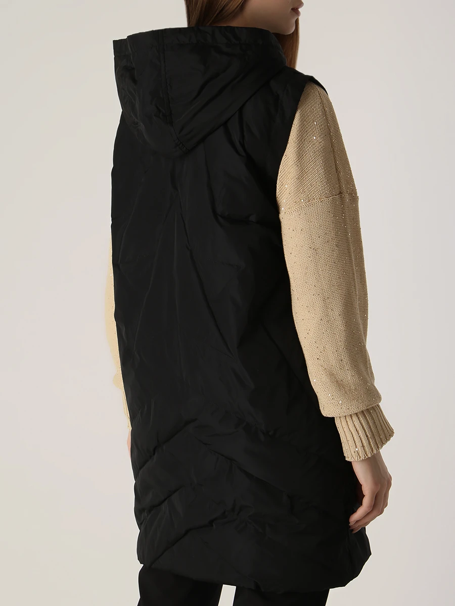 Жилет стеганый LORENA ANTONIAZZI P2300PI12A/3266/999 Черный  Фото 3