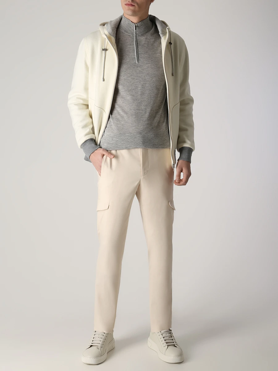 Джемпер из кашемира и шелка COLOMBO MA00060/-/A00669/11187 Серый  Фото 3