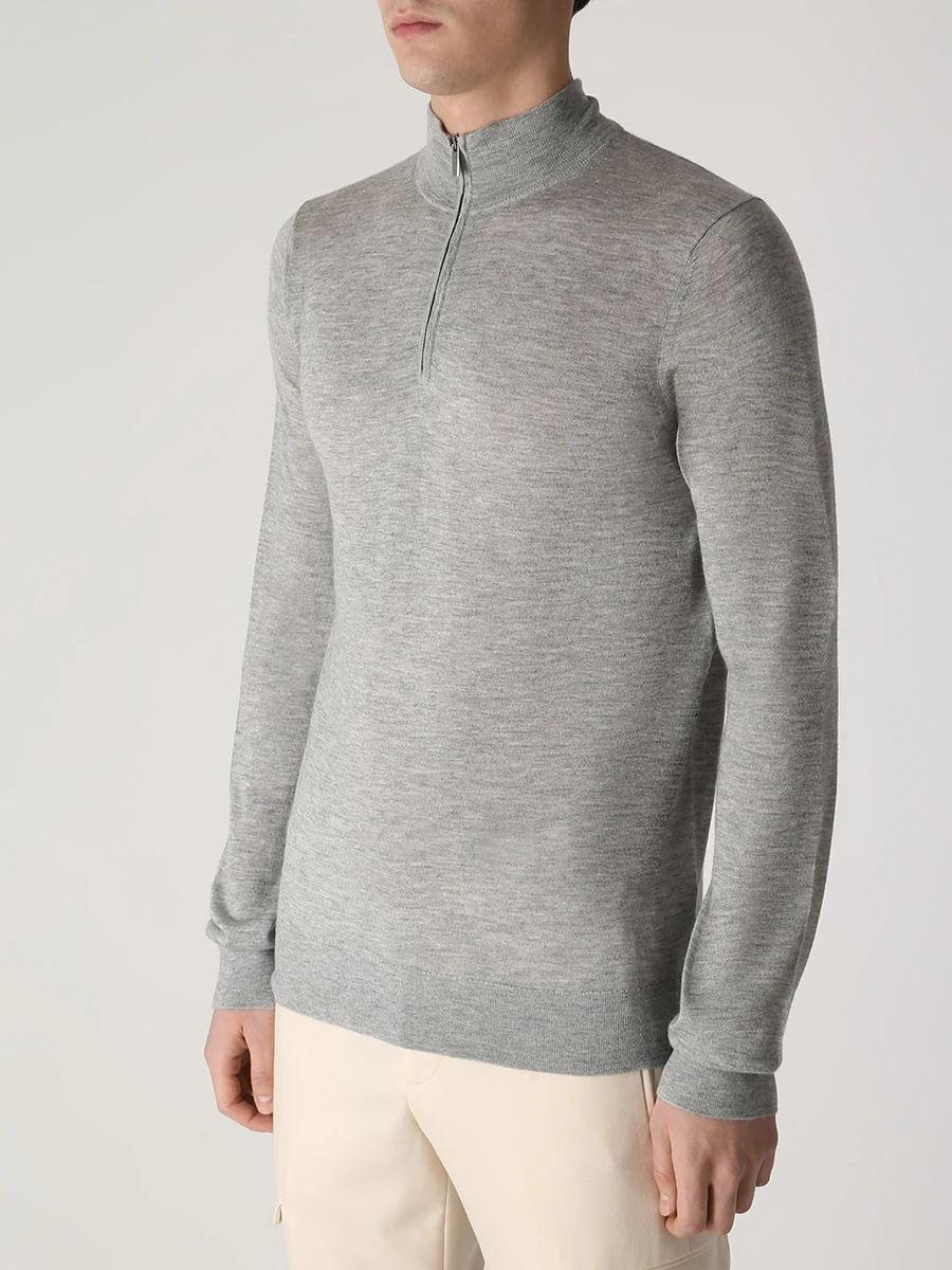 Джемпер из кашемира и шелка COLOMBO MA00060/-/A00669/11187 Серый  Фото 5