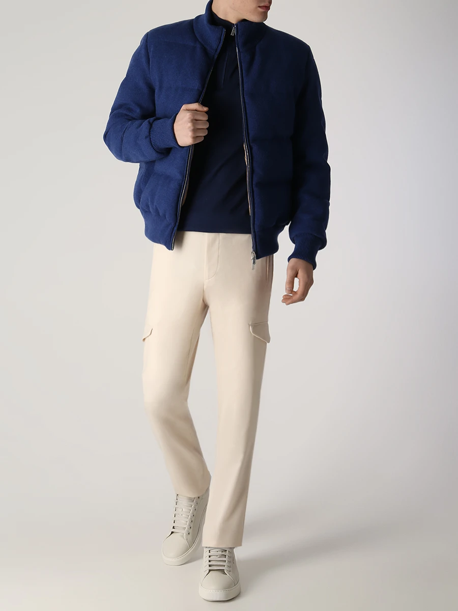 Джемпер из кашемира и шелка COLOMBO MA00060/-/A00669/43050 Синий  Фото 3