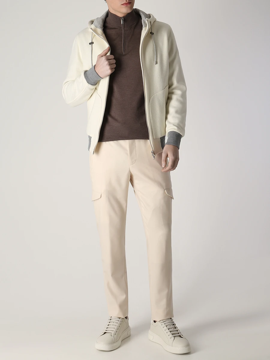 Джемпер из кашемира и шелка COLOMBO MA00060/-/A00669/85007 Коричневый  Фото 4