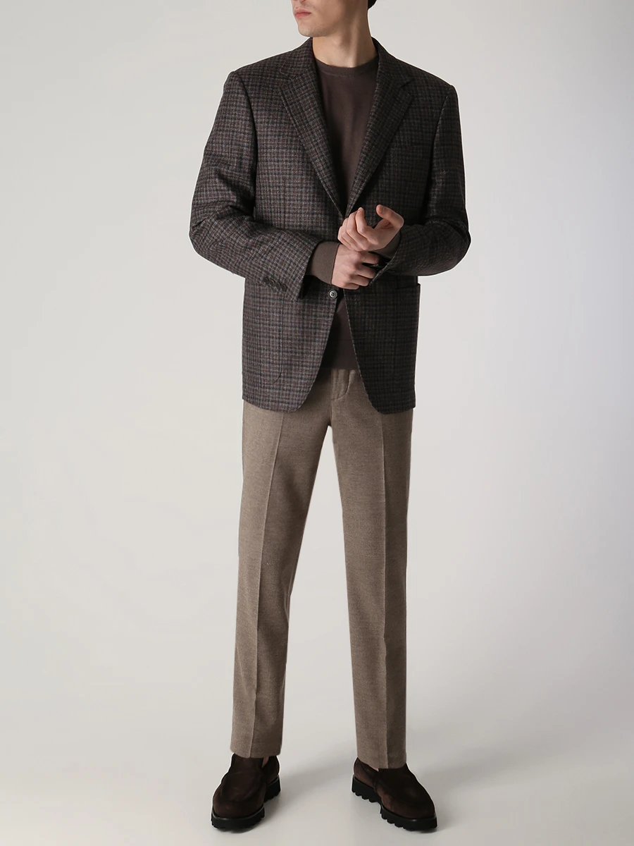 Джемпер из кашемира и шелка COLOMBO MA00060/-/A00669/85007 Коричневый  Фото 3