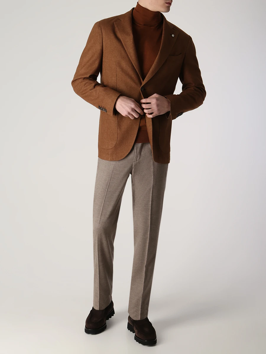 Водолазка из кашемира и шелка COLOMBO MA00219/NI/2-80PA/40067 Оранжевый  Фото 2