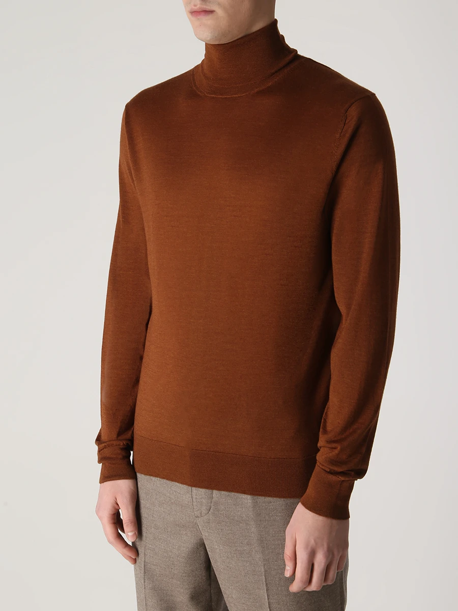 Водолазка из кашемира и шелка COLOMBO MA00219/NI/2-80PA/40067 Оранжевый  Фото 4