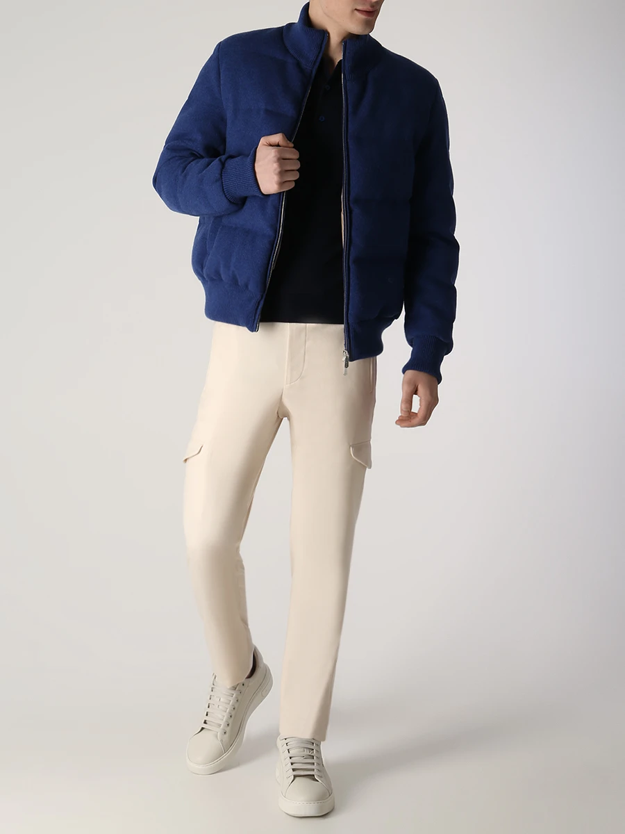 Поло из кашемира и шелка COLOMBO MA03093-NI-3-80PM-43262 Темно Синий  Фото 2