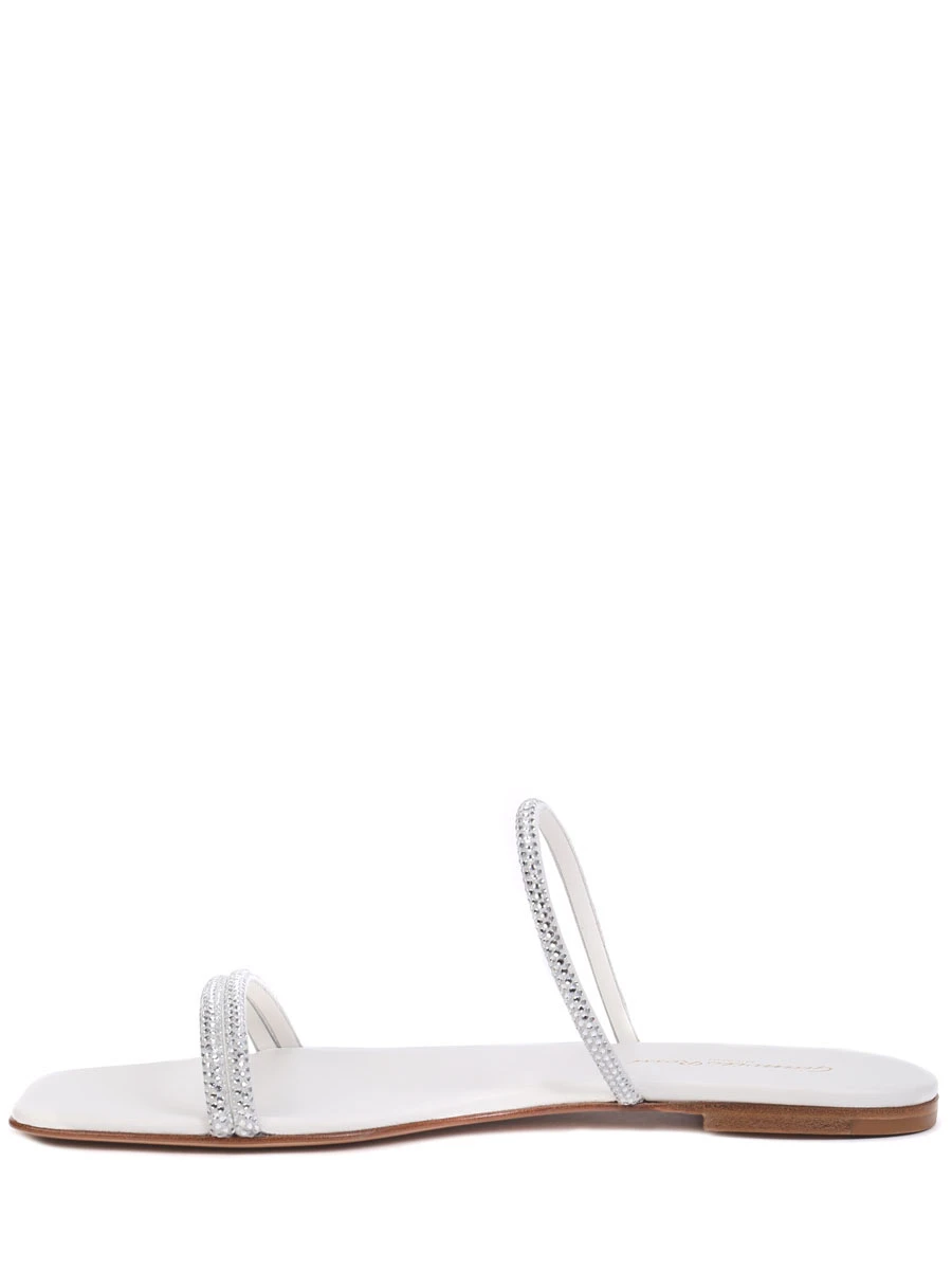Шлепанцы кожаные GIANVITO ROSSI G16120.05CUO.XCNBIBI Белый  Фото 3