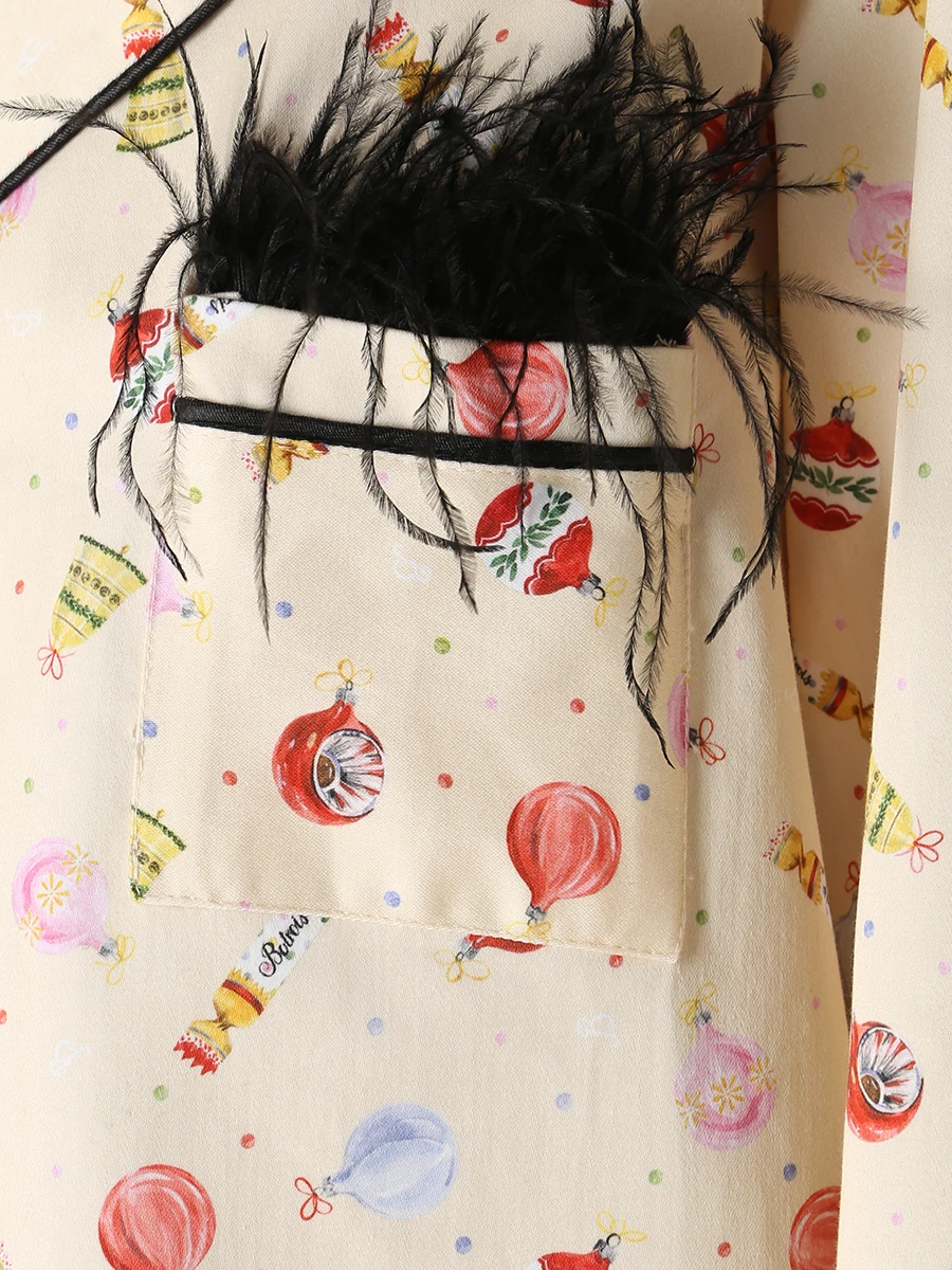 Пижама хлопковая Mon Bonbon Ivory BOTROIS SKU0000511044 Молочный, размер 44 - фото 5