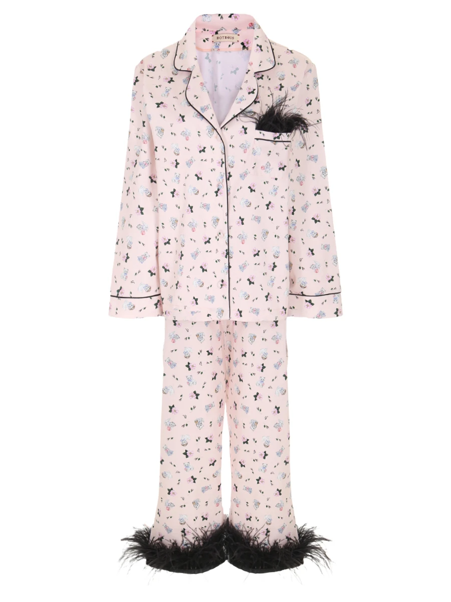 Пижама хлопковая Mon Chouchou Ivory BOTROIS SKU0000360988 Котята, размер 44 - фото 1