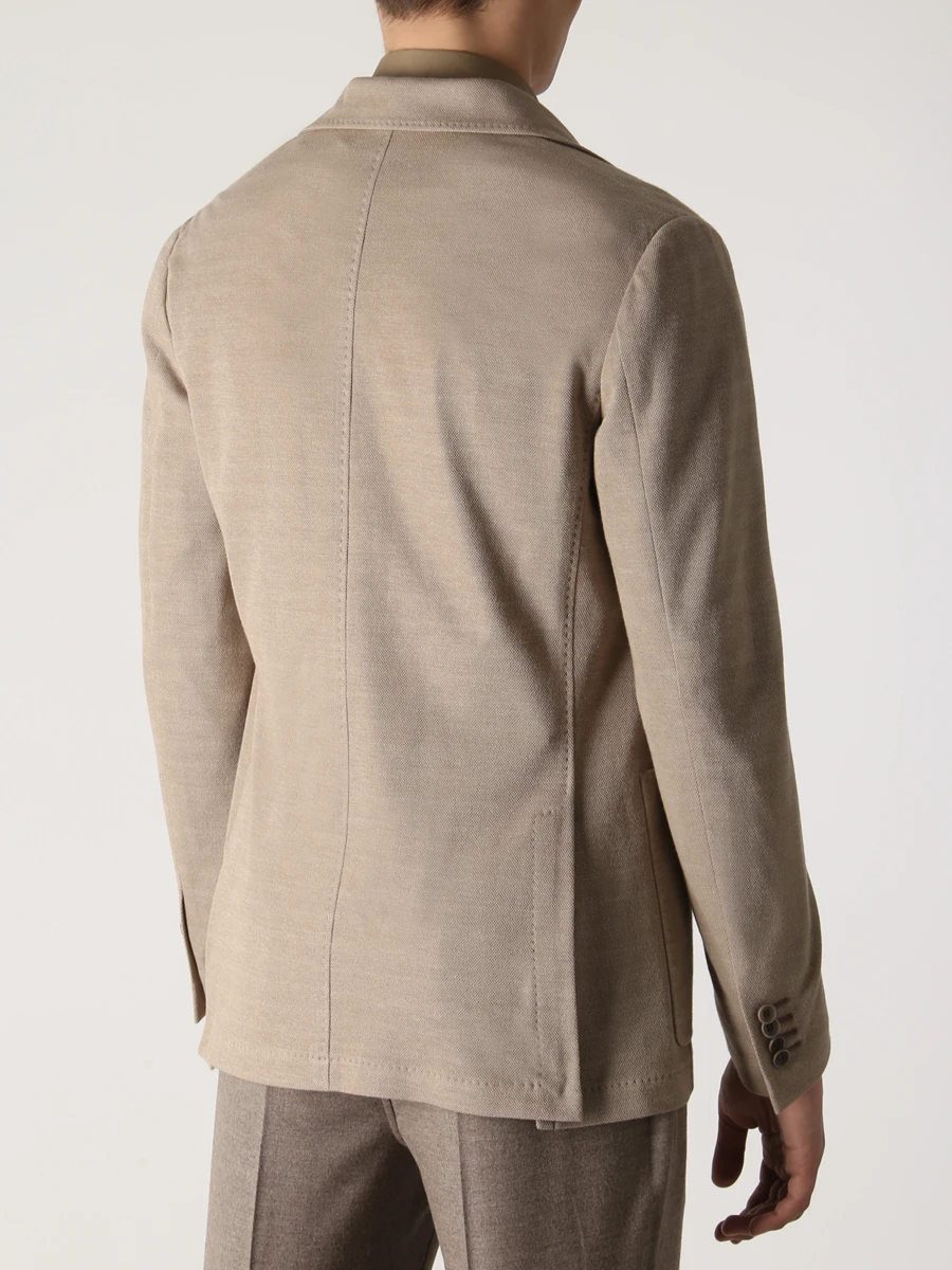 Пиджак хлопковый CANALI JJ01974/702/J0147 Бежевый  Фото 4