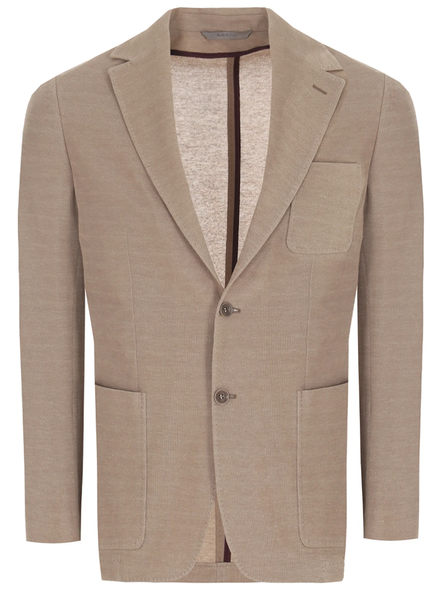 Пиджак хлопковый CANALI JJ01974/702/J0147 Бежевый 