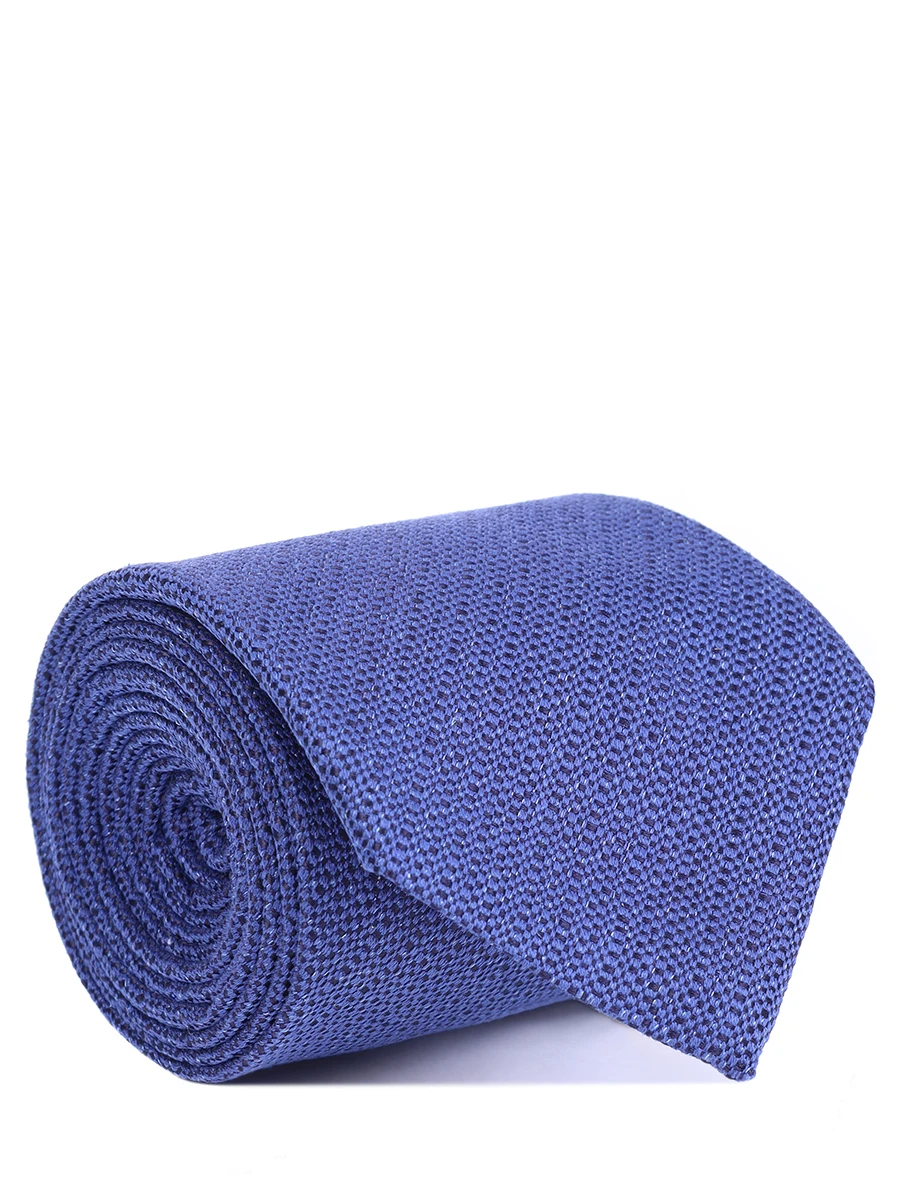 Галстук шелковый CANALI HJ03647/24/4 Фактура, Синий 