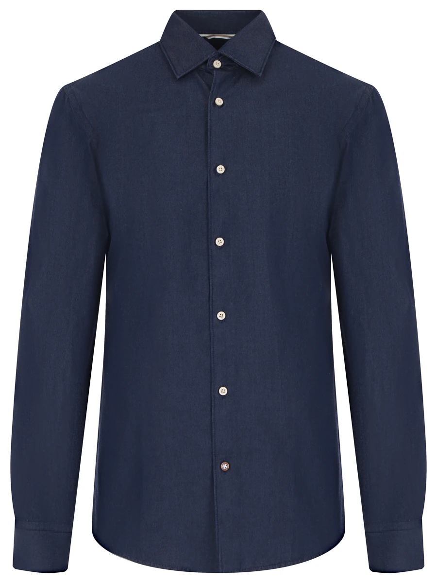Рубашка Casual Fit хлопковая BOSS 50478873/404 Синий 