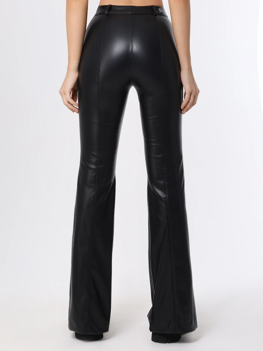 

Брюки Regular Fit из экокожи, Черный, 50487899/001