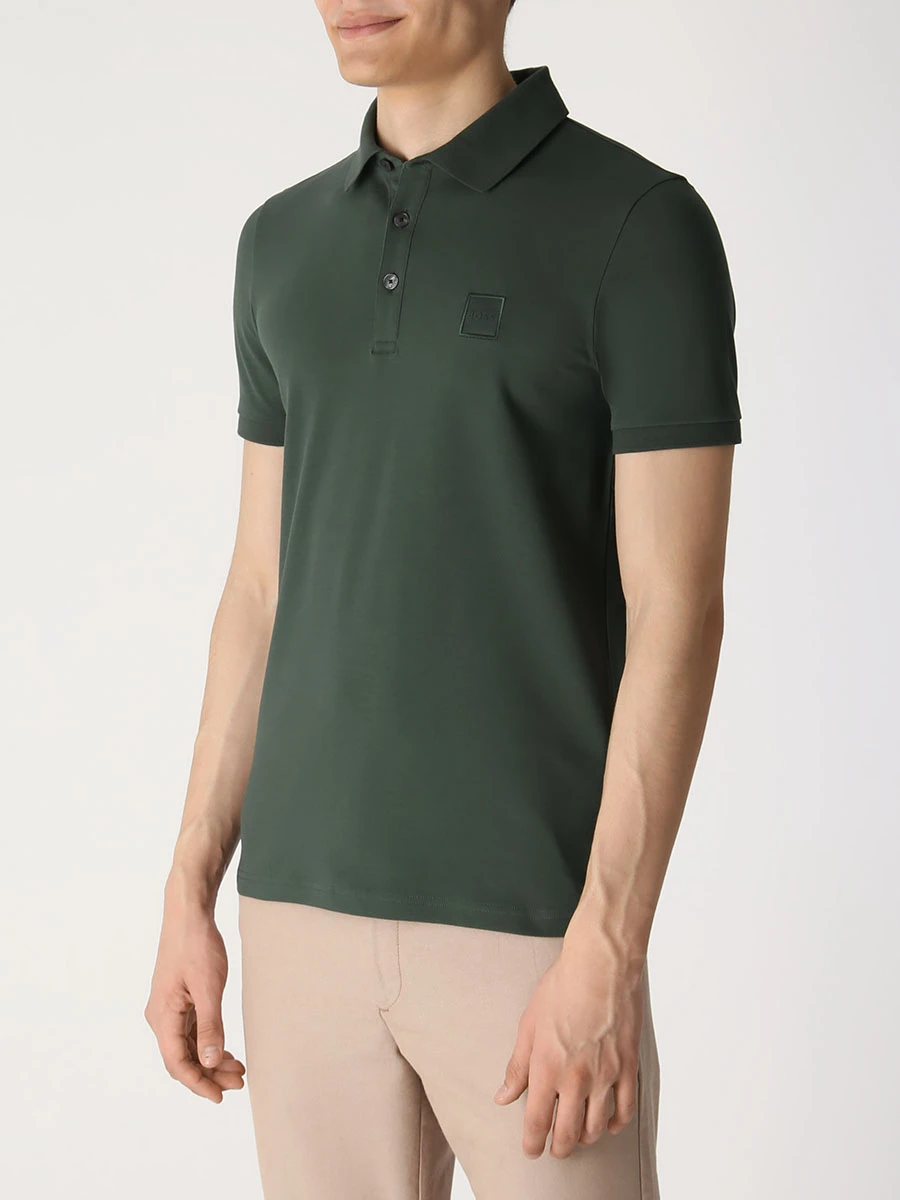 

Поло хлопковое, Зеленый, 50472668/304