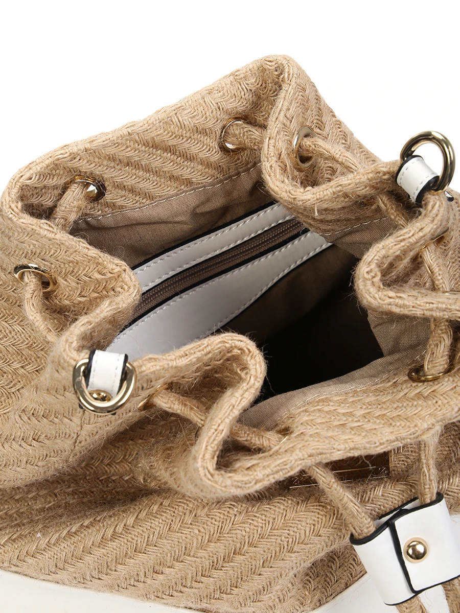 Сумка-мешок FIORELLA MOEVA FIORELLA Бежевый  Фото 5