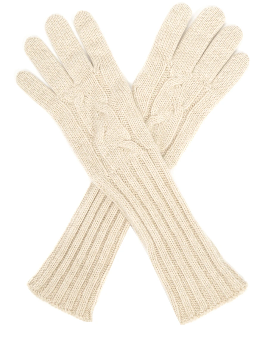 Перчатки кашемировые LORO PIANA FAI8570 A193, размер S, цвет бежевый - фото 1