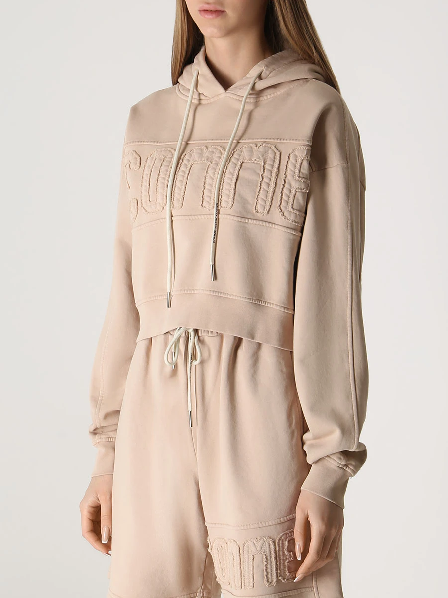 Худи хлопковое COMME DES FUCKDOWN CDFD2260 BEIGE CHIARO Бежевый  Фото 4
