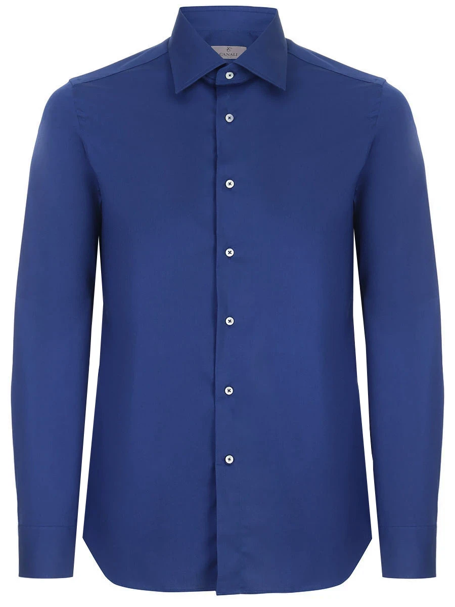 Рубашка Regular Fit хлопковая CANALI GD02832/301/705 MF, размер 58, цвет голубой GD02832/301/705 MF - фото 1