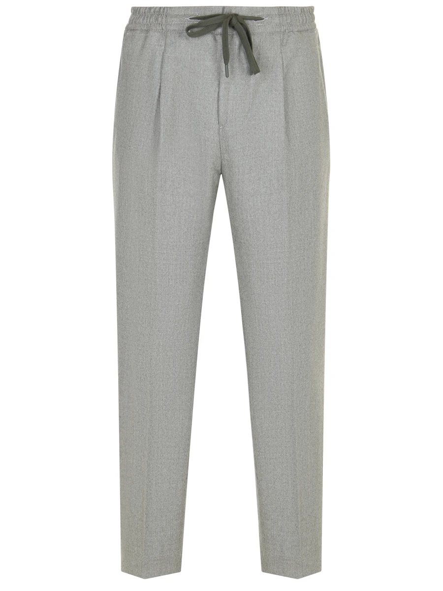 Брюки шерстяные LUIGI BORRELLI FORCELLA-27540/04 Зеленый 