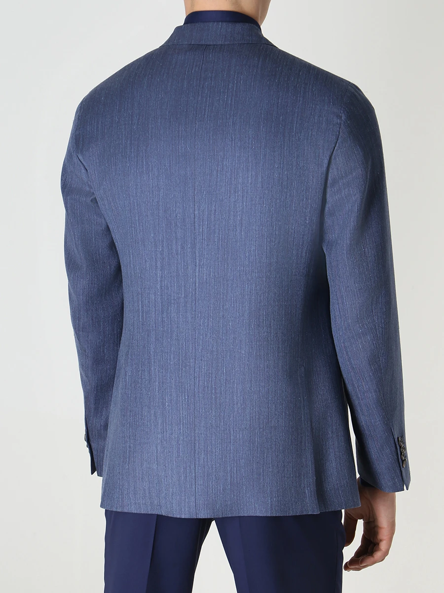 

Пиджак из шерсти и шелка, Синий, 32041/5/2473/L Фактура