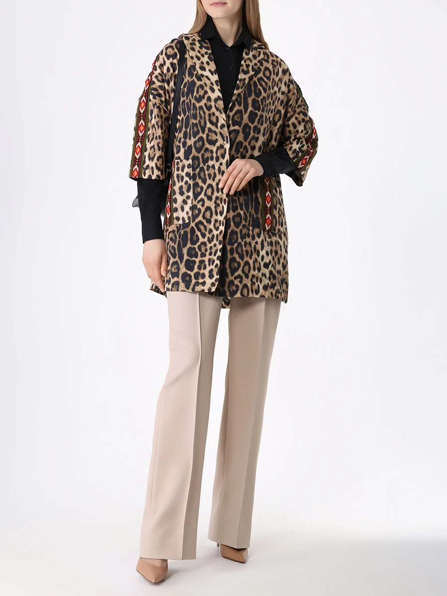 Плащ хлопковый ALESSANDRA CHAMONIX 19SMWGERLEO 15 Анималистичный принт  Фото 2