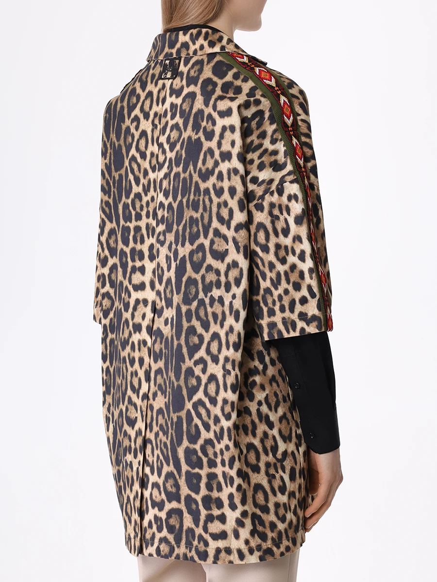 Плащ хлопковый ALESSANDRA CHAMONIX 19SMWGERLEO 15 Анималистичный принт  Фото 3