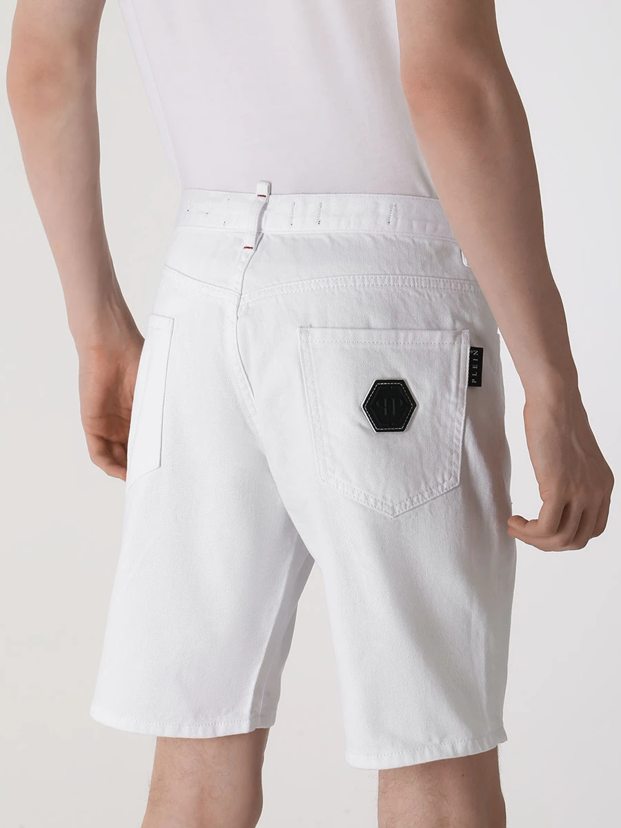 Шорты джинсовые PHILIPP PLEIN MDT2700/01 Белый  Фото 3