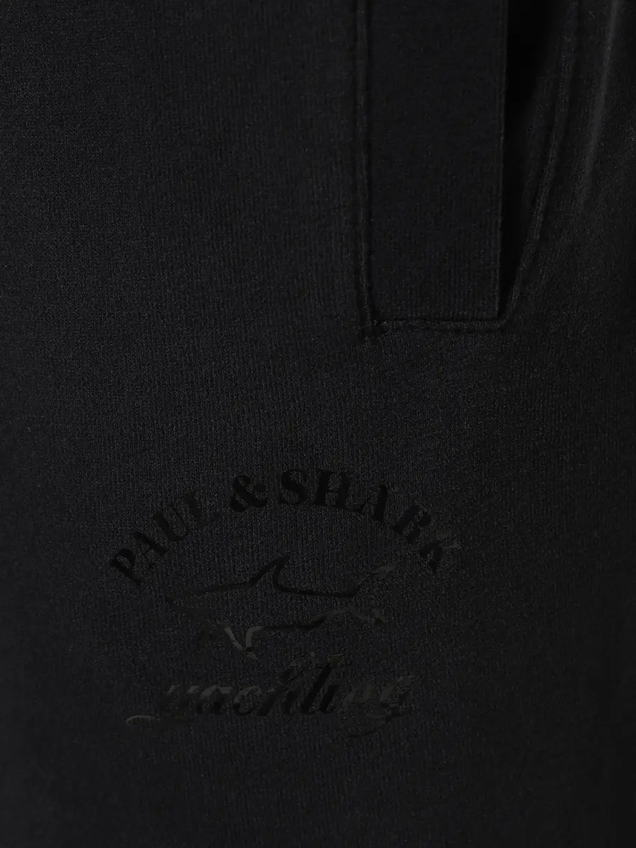 Брюки хлопковые PAUL & SHARK 11311972/011 Черный  Фото 4