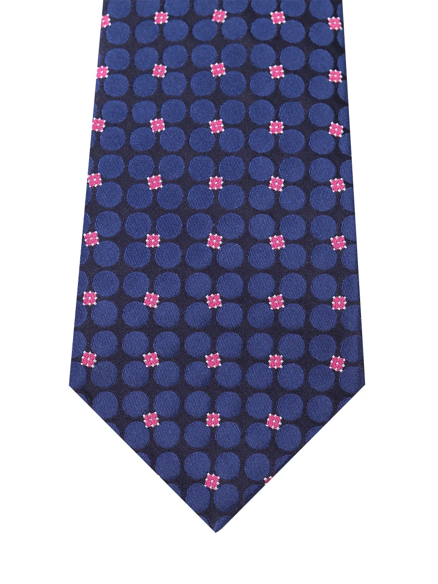 Галстук шелковый с принтом KITON UCRVKPC06H2107000 Синий  Фото 3