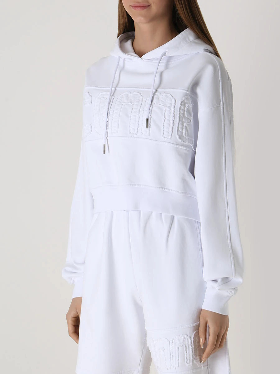 Худи хлопковое COMME DES FUCKDOWN CDFD2260 BIANCO Белый  Фото 4