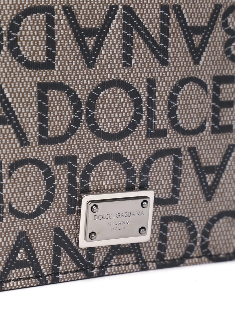 Кошелек из экокожи DOLCE & GABBANA BP1321 AJ705 89875 Бежевый  Фото 4
