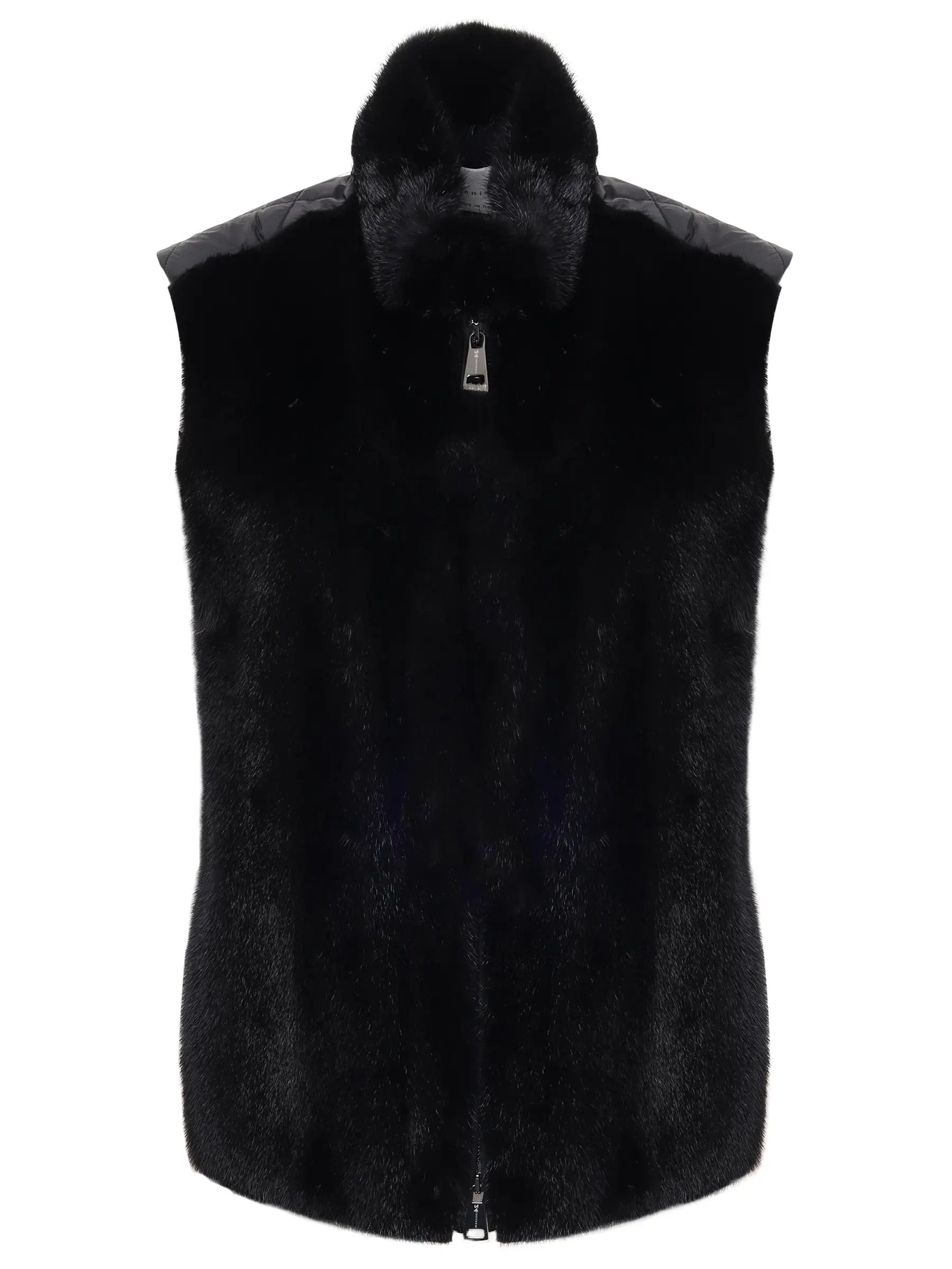 Жилет с мехом норки MANZONI 24 22M124 VNYTR2F б Черный 
