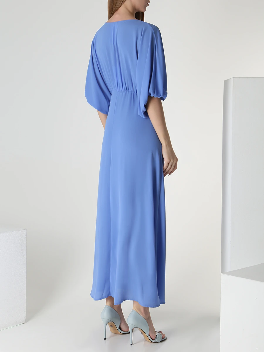 

Платье однотонное, Голубой, 1705