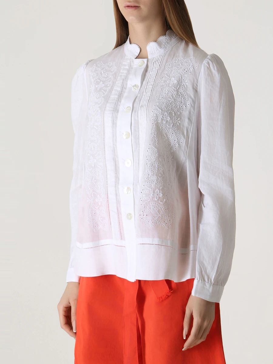 

Блуза из рами, Белый, 730399 90K77 00100